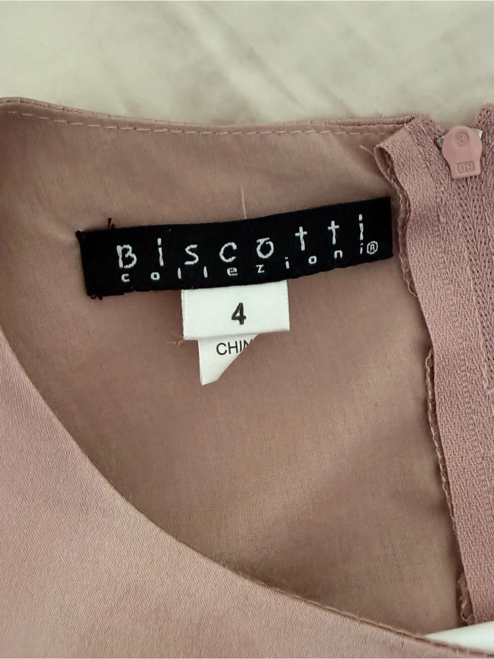 Biscotti Dusty Rose Chiffon Ruffle Dress